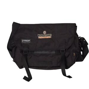 Timbuk2 World of Tanks Messenger Bag Men OS Black Cordura Xbox 360 Gaming NWT